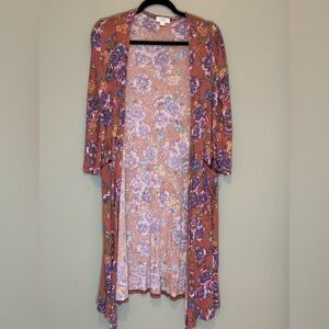 LulaRoe Sarah Duster Cardigan sweater, ribbed, size small, excellent condition